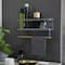 Household Essentials 12" Metal Spice Rack with Paper Towel Holder